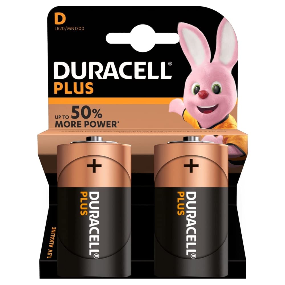 DURACELL BATTERIA TORCIA D PLUS 100% MN1300