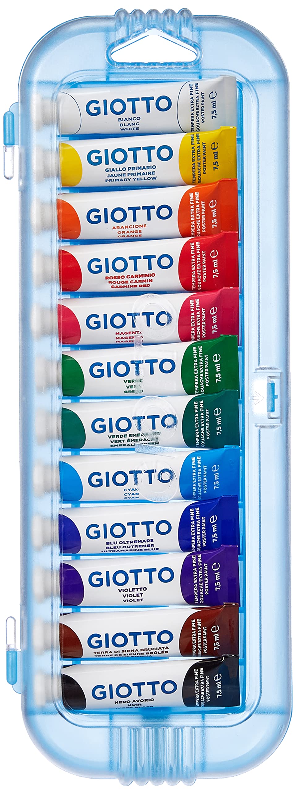 GIOTTO TEMPERA EXTRA IN TUBETTO 7.5ML 12COL.