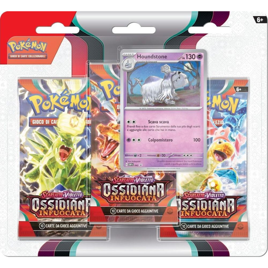 Pokemon - Blister 3 Bustine + 1 Card "Scarlatto e Violetto