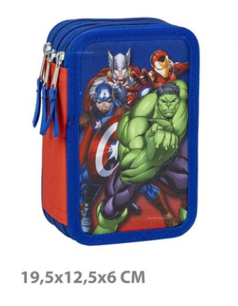 Astuccio 3 zip avengers