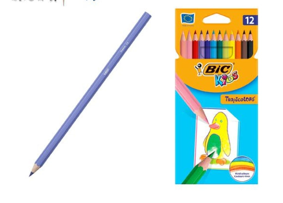 Bic kids tropicolors pastelli 12pz