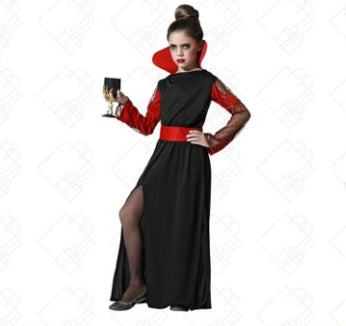 Costume vampira da bambina 3 anni fino a 12 anni vari taglie